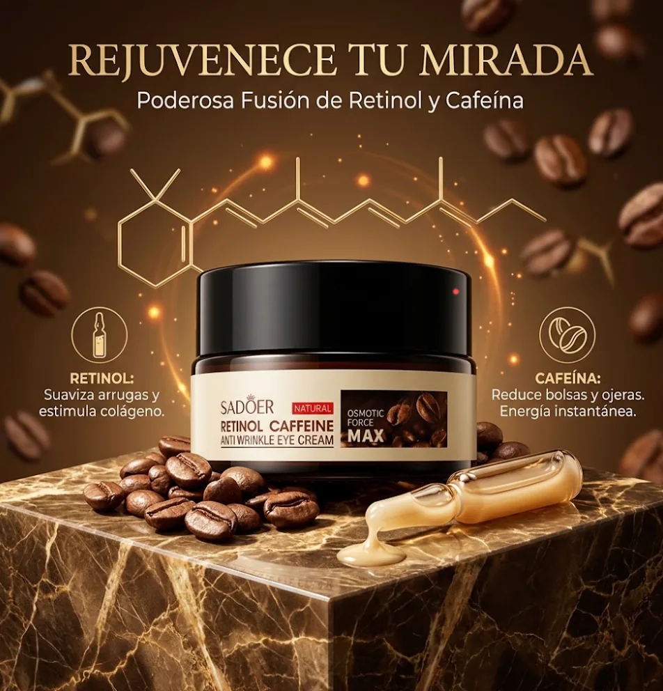 CONTORNO DE OJOS CAFE Y RETINOL