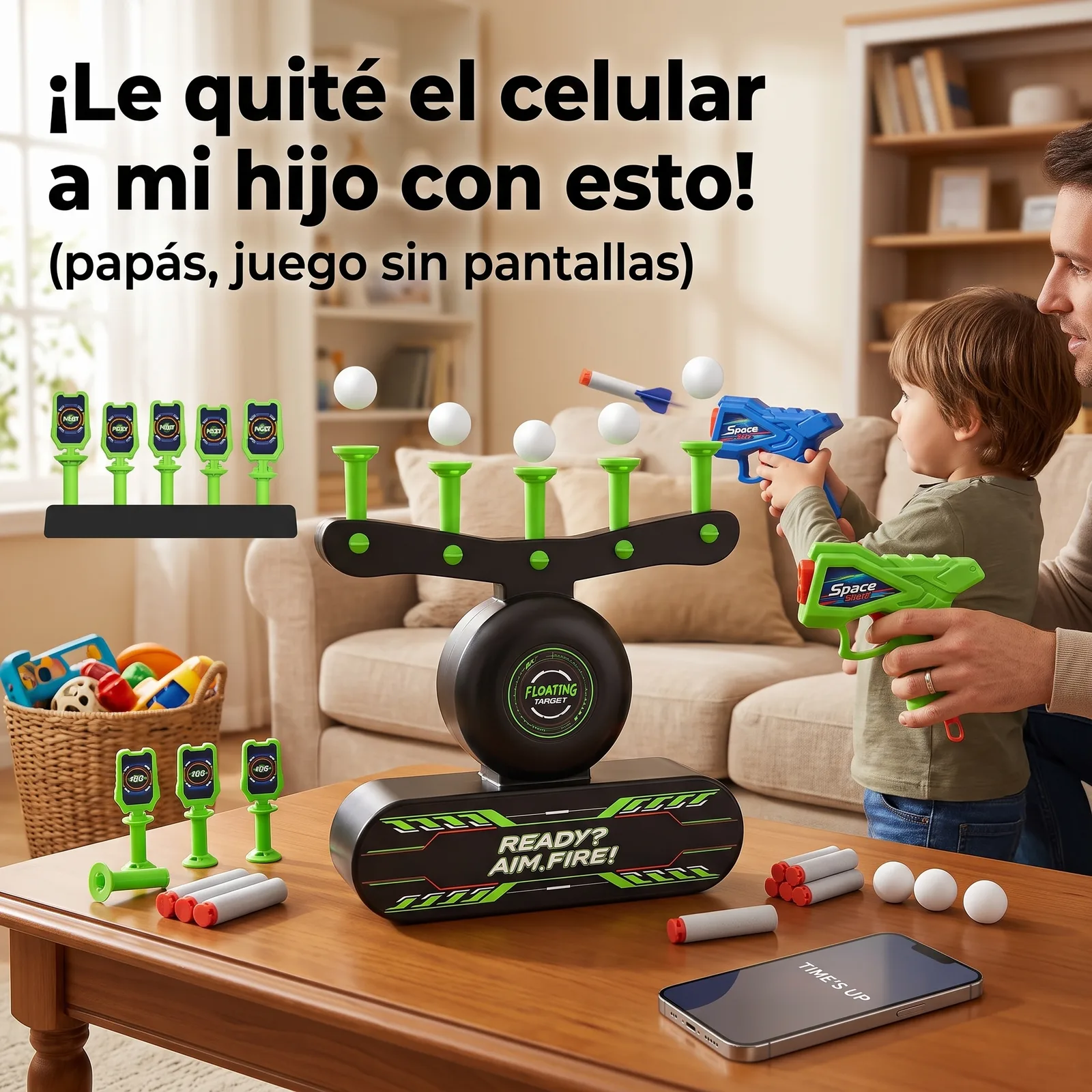 JUEGO DE TIRO CON PELOTA FLOTANTE