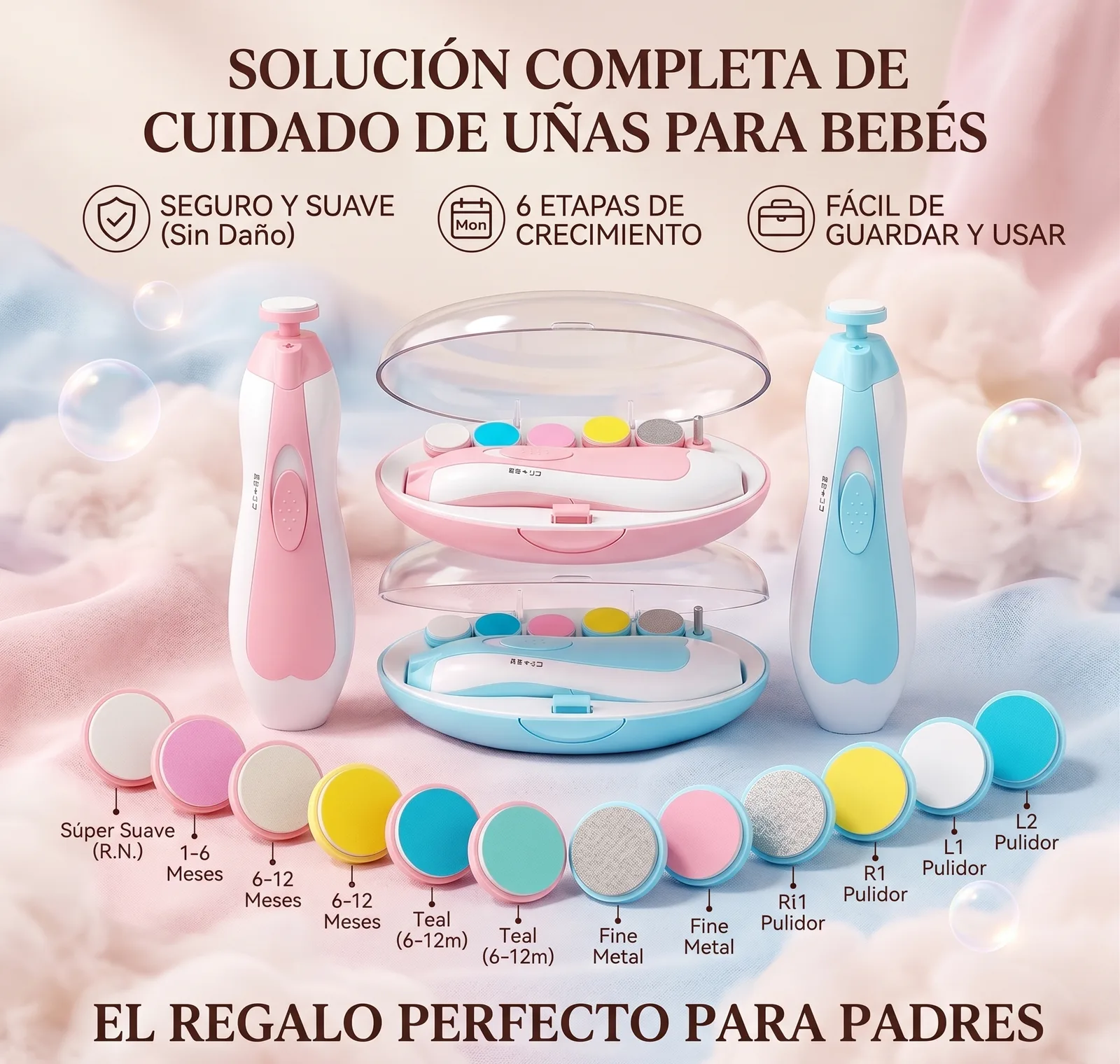 LIMA DE UÑAS PARA BEBE ELECTRICO