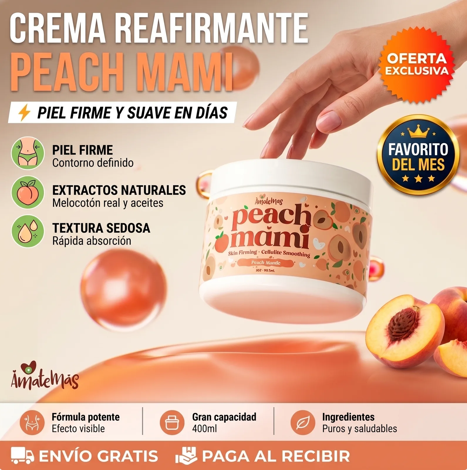 REJUVENECEDOR FACIAL PEACH MAMI