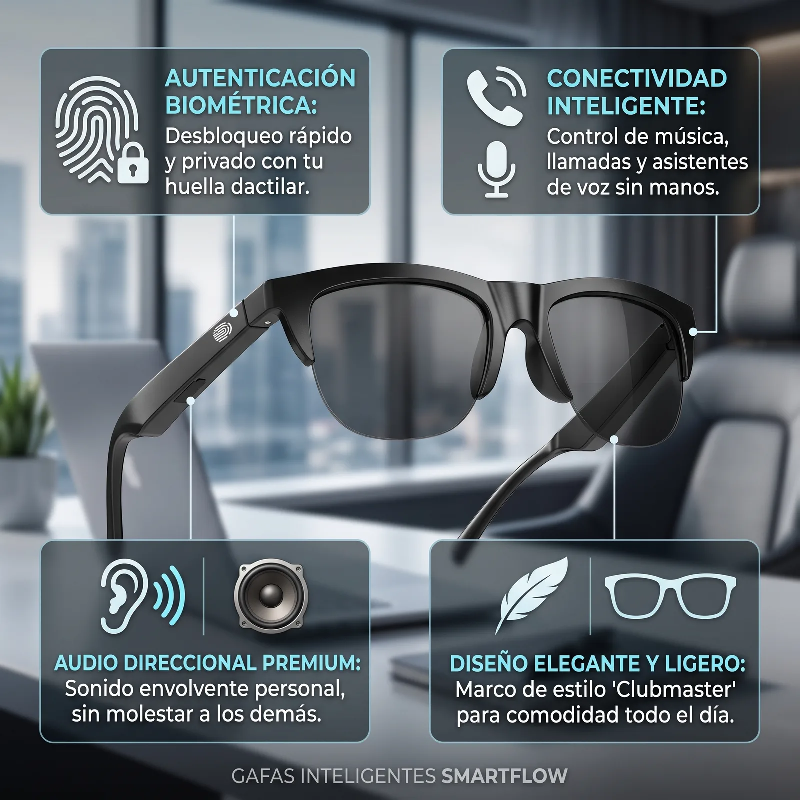 Gafas De Sol Bluetooth Inteligentes