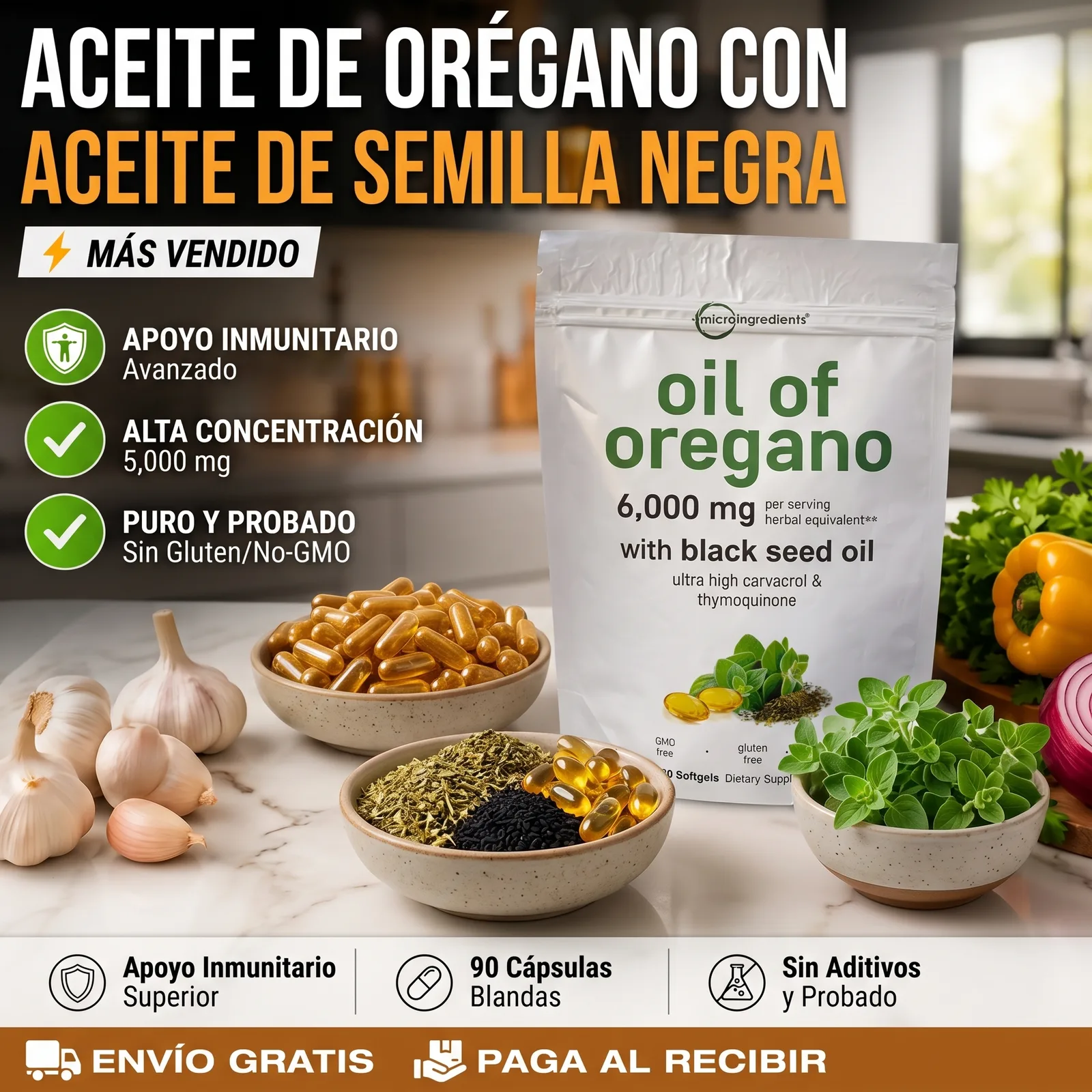 ACEITE DE OREGANO X 90 CAPSULAS