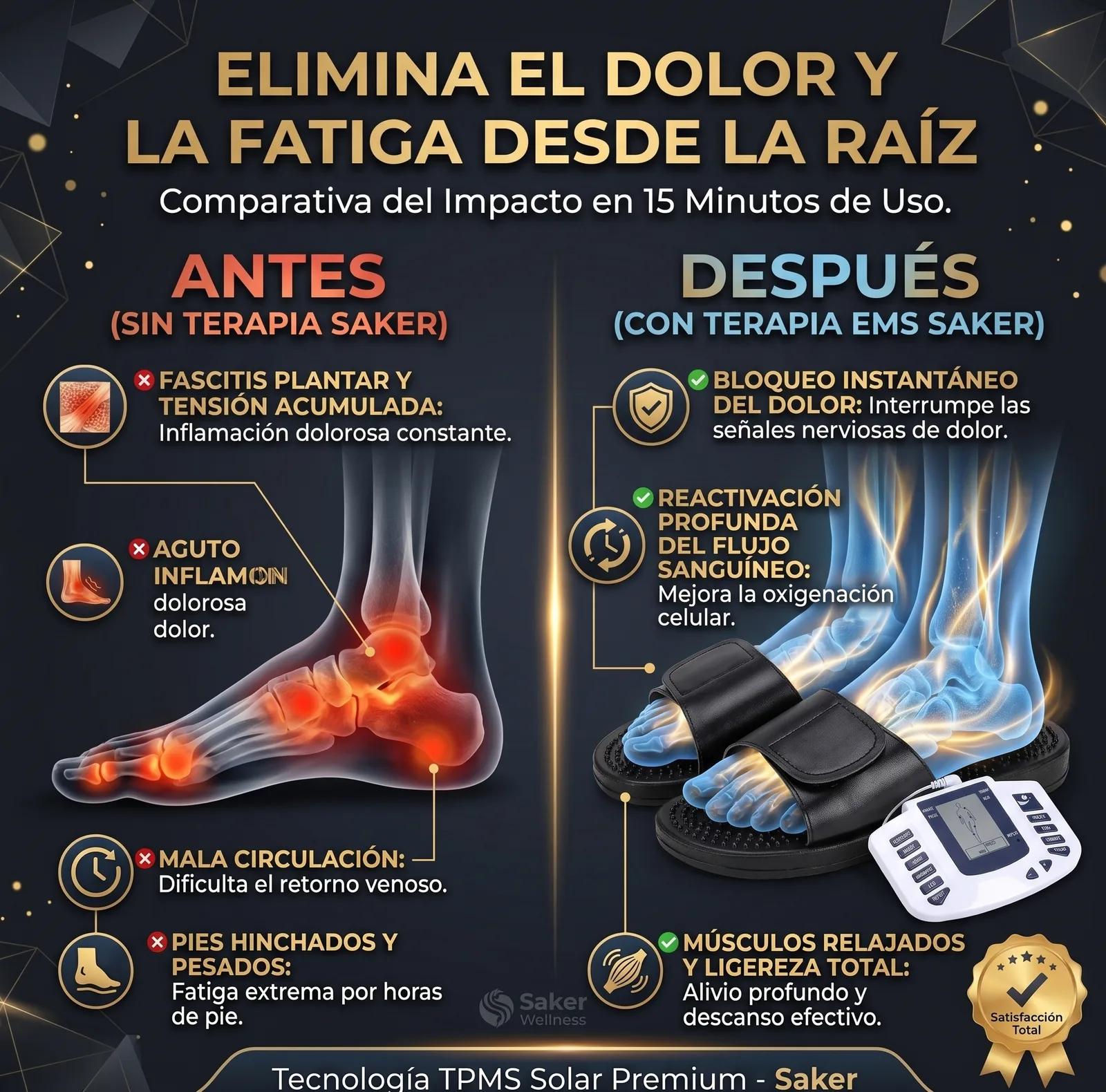 SANDALIAS MASAJEADORAS ELECTROESTIMULADO