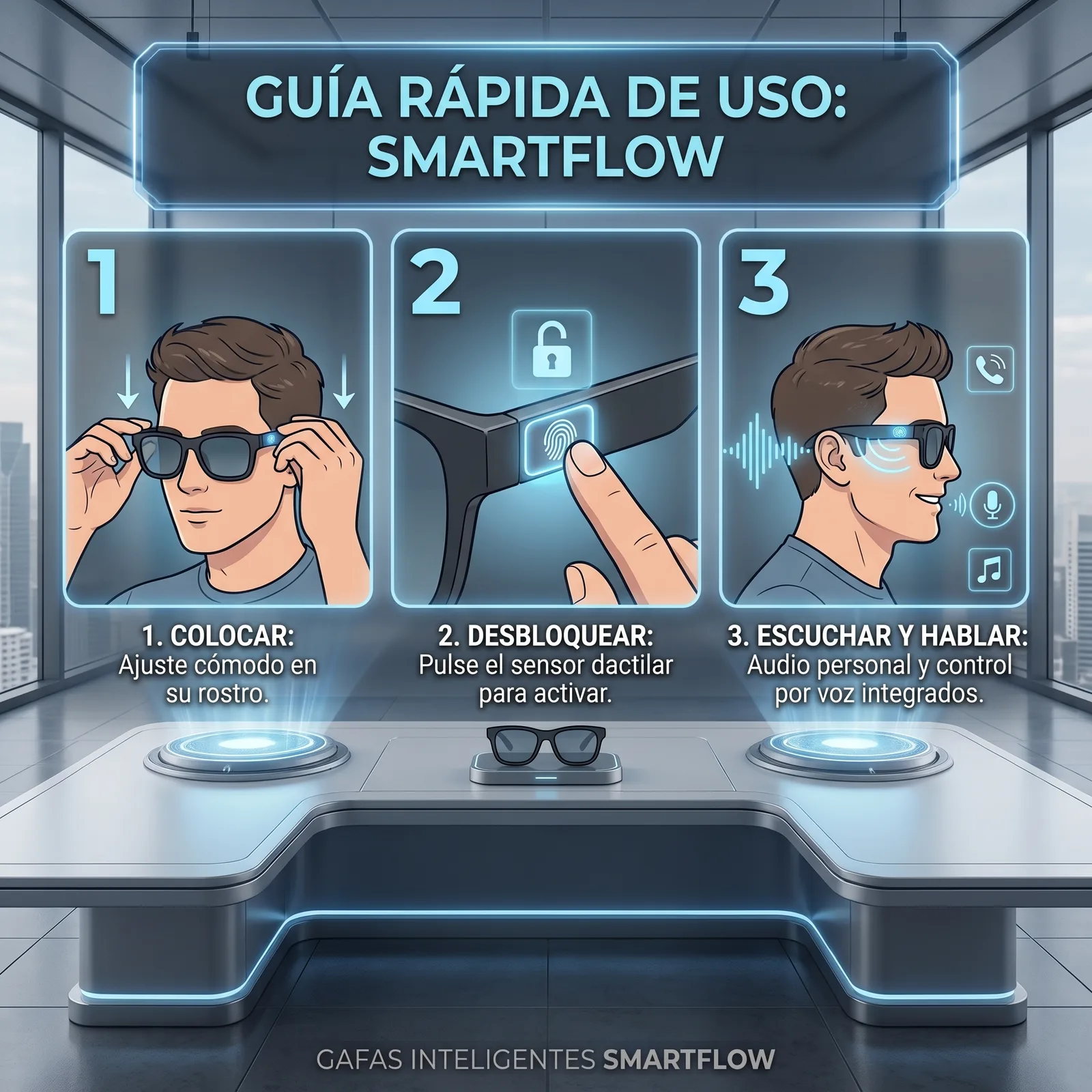 Gafas De Sol Bluetooth Inteligentes