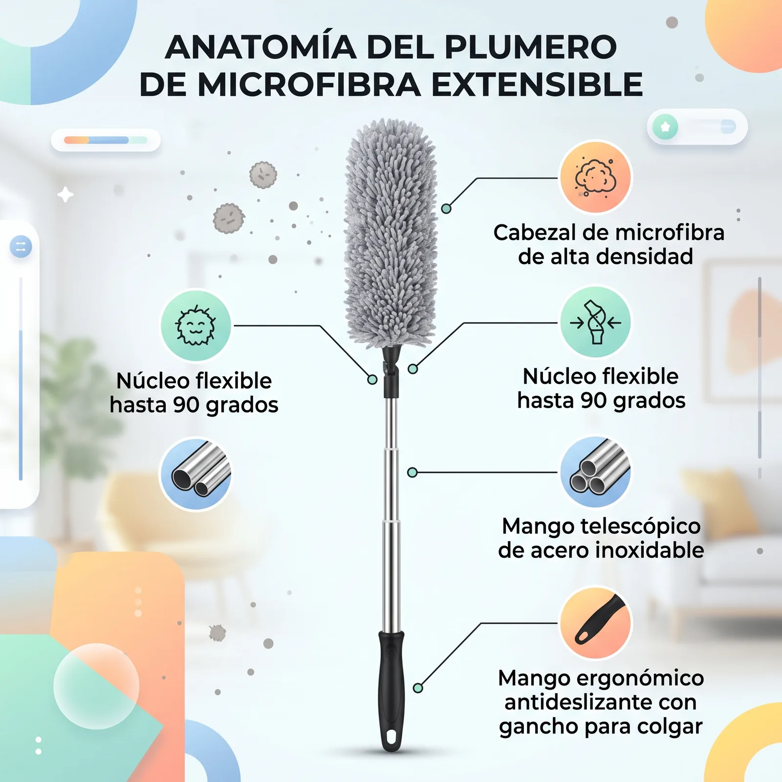 Plumero Multifuncional Extensible