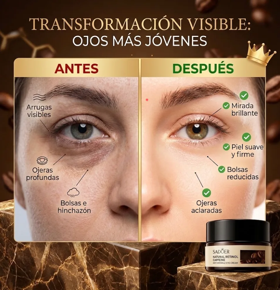CONTORNO DE OJOS CAFE Y RETINOL
