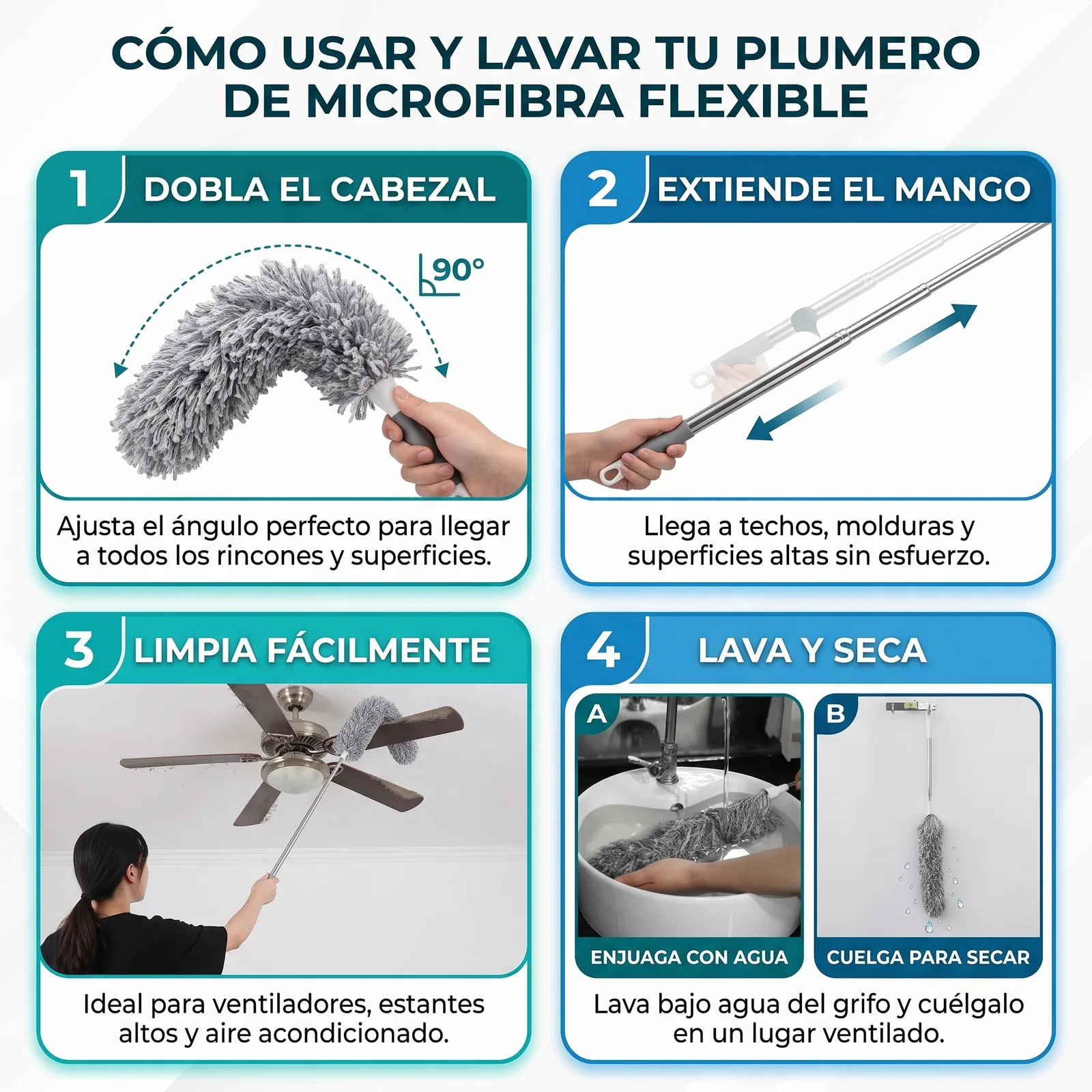 Plumero Multifuncional Extensible