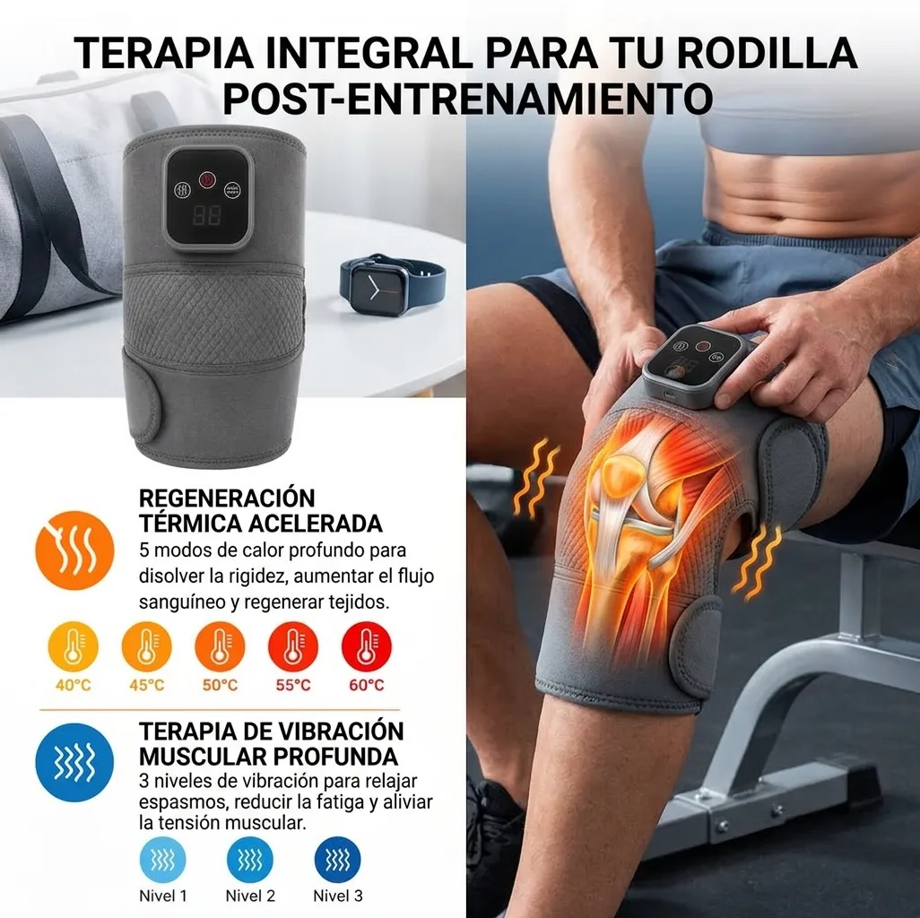 MASAJEADOR DE RODILLA TERMICA