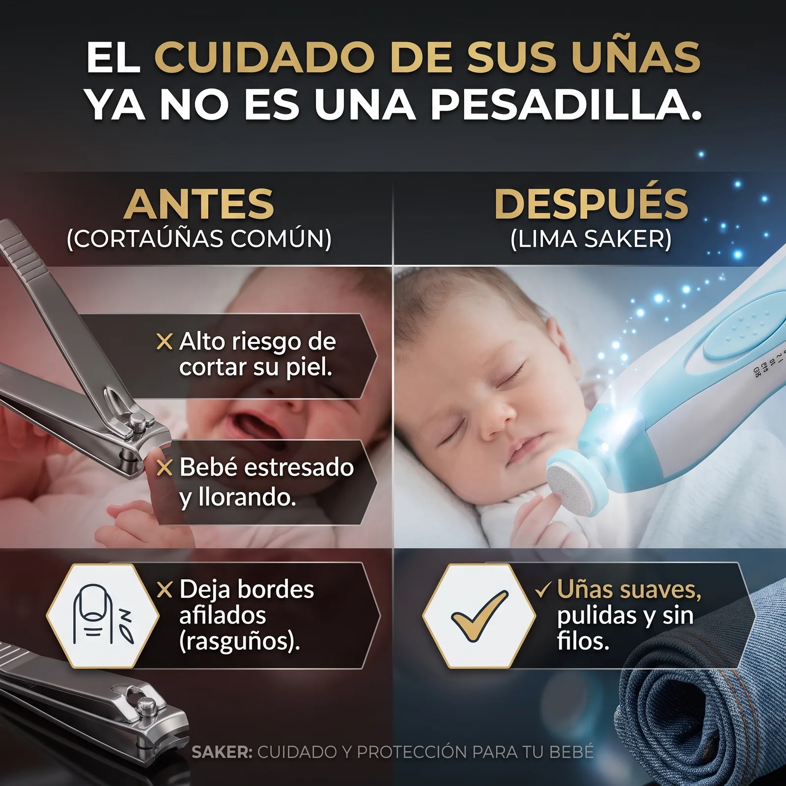 LIMA DE UÑAS PARA BEBE ELECTRICO