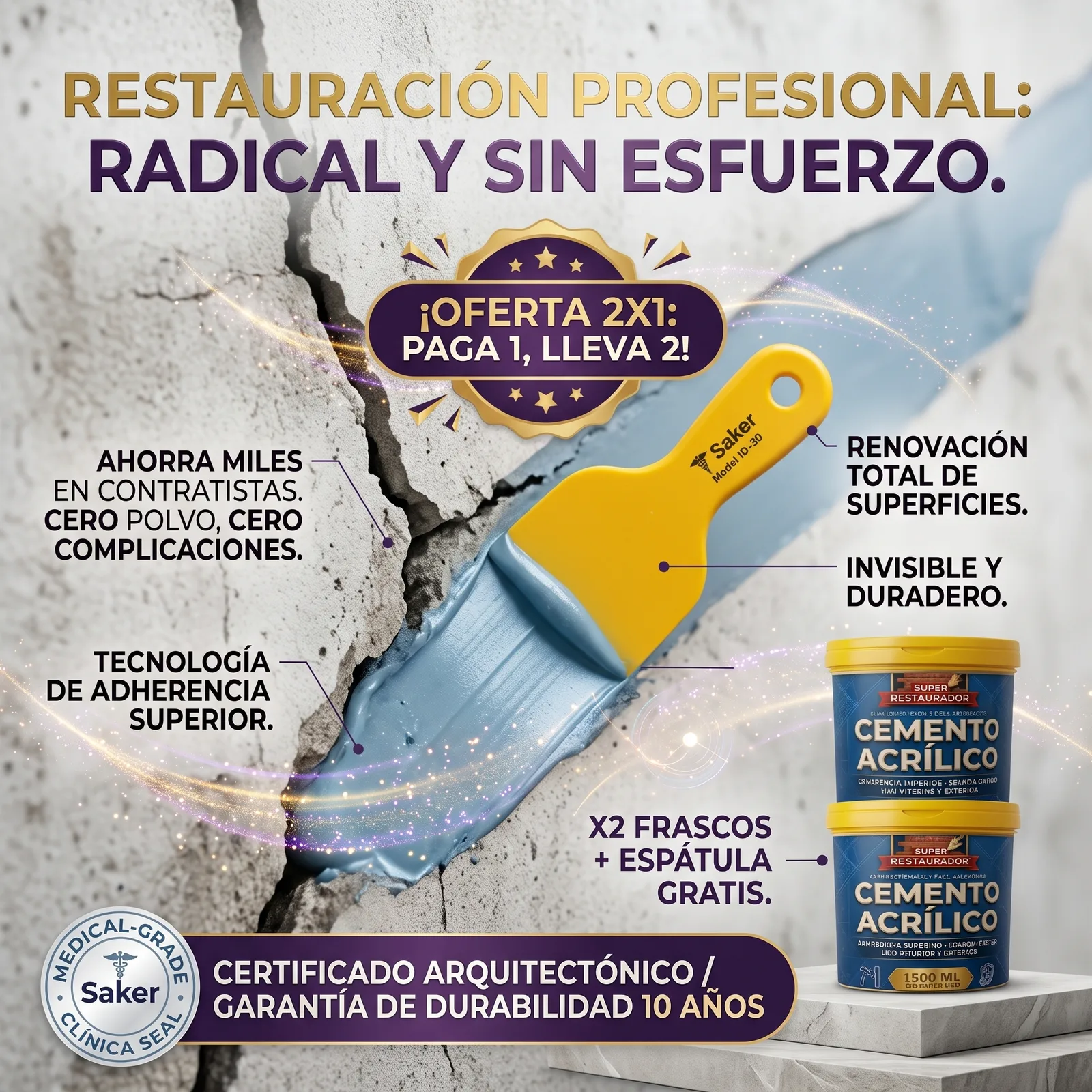 CEMENTO ACRILICO X2