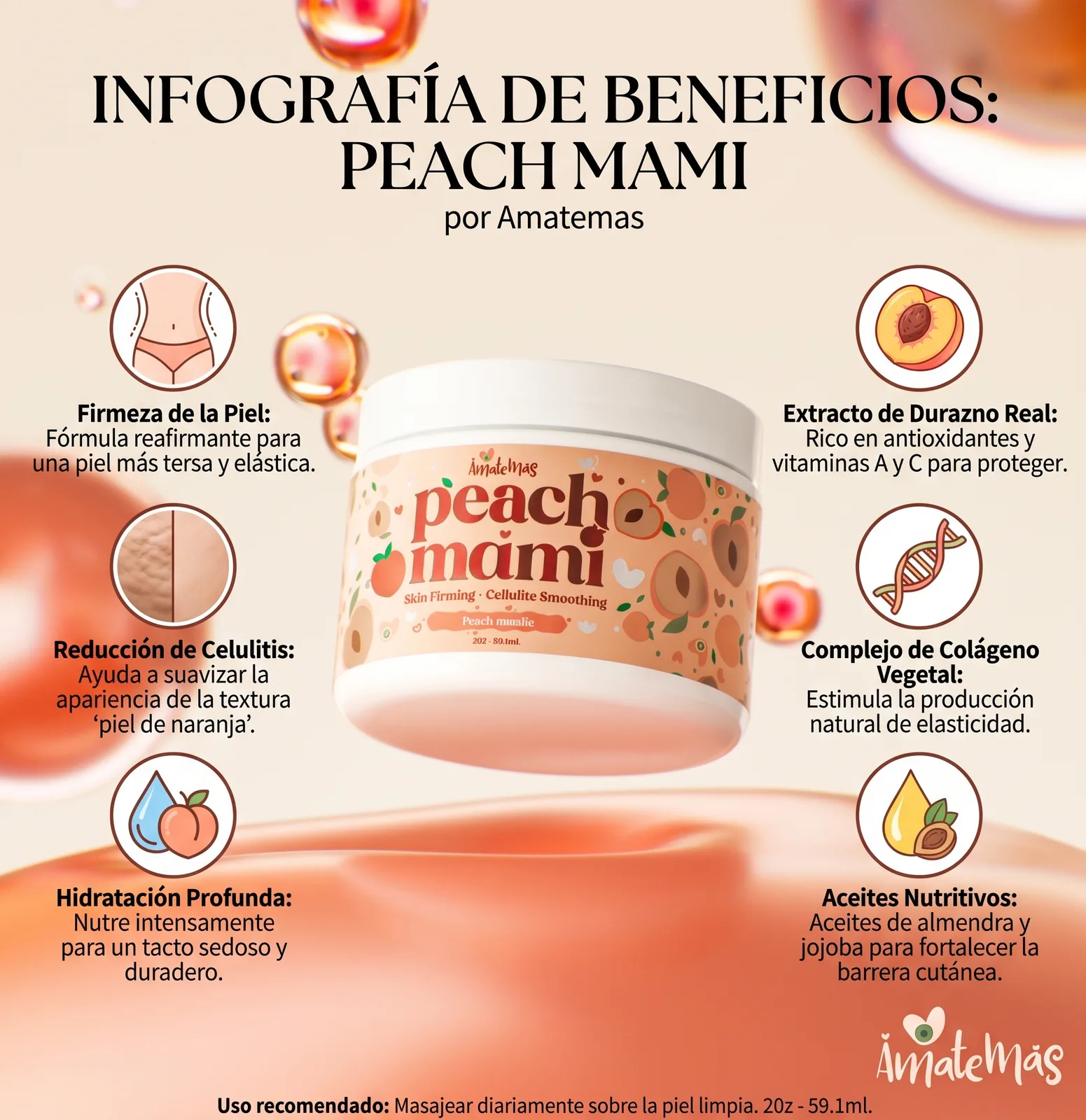 REJUVENECEDOR FACIAL PEACH MAMI