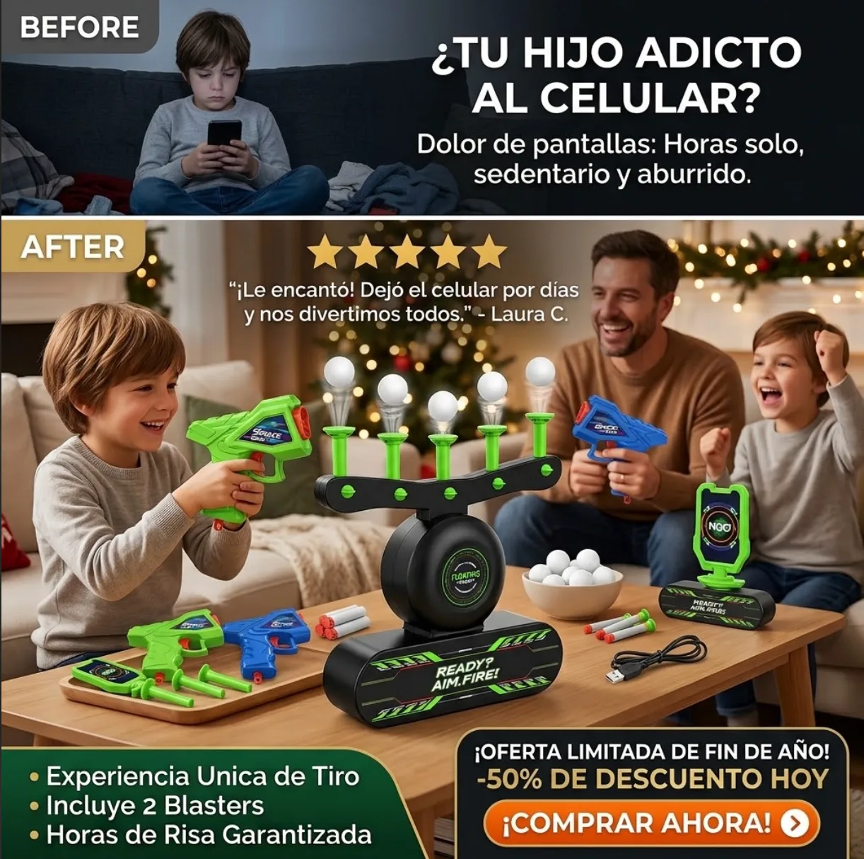 JUEGO DE TIRO CON PELOTA FLOTANTE